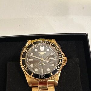 Invicta Gold and Black Men's Watch